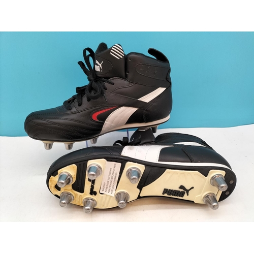 305 - 2 Pairs of Rugby Boots Size 7 to include  Boxed Adidas (Unworn) and Puma (With Wear).