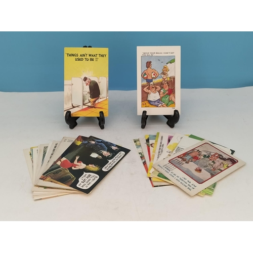 311 - Collection of Vintage Saucy Seaside Comical Postcards, etc.