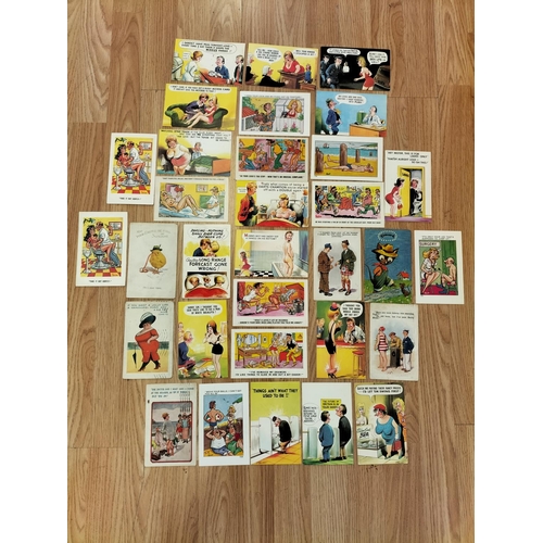 311 - Collection of Vintage Saucy Seaside Comical Postcards, etc.