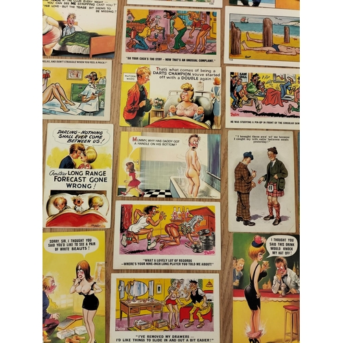 311 - Collection of Vintage Saucy Seaside Comical Postcards, etc.