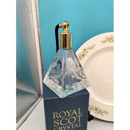 315 - Boxed Royal Scot Perfume Atomiser, Wedgwood 'Westbury' Pattern 27cm Dinner Plates (6), Serving Dish,... 