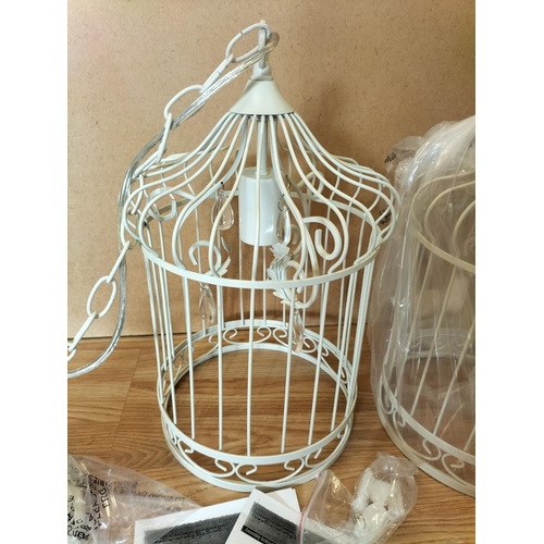316 - As New/Unused 2 x 40cm Birdcage Outdoor Patio Lighting Pendants (Mains Powered). In Original Boxes b... 