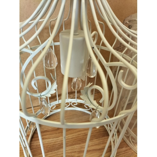 316 - As New/Unused 2 x 40cm Birdcage Outdoor Patio Lighting Pendants (Mains Powered). In Original Boxes b... 