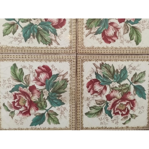 320 - Framed Tile Items (3) to include 2 x Ceramic Trays, Largest Being 38cm x 38cm.