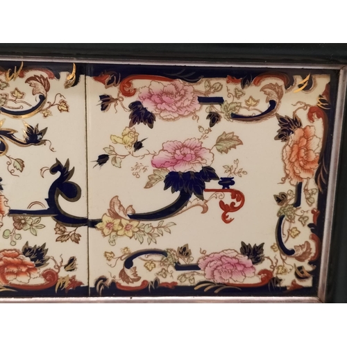 320 - Framed Tile Items (3) to include 2 x Ceramic Trays, Largest Being 38cm x 38cm.