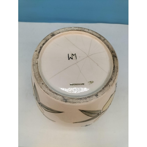 323 - Moorcroft 'Finches and Lemons' Designed by Sally Tuffin. 25cm High, 23cm Diameter. A/F Crazing to Bo... 