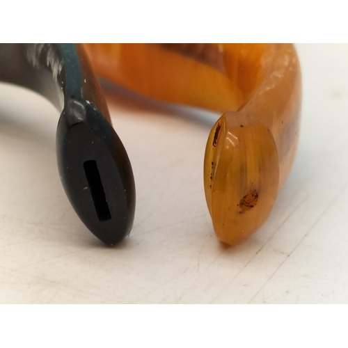 324 - Vintage K.P. Peterson Smoking Pipes (2) - Deluxe 12.5 S with Silver Collar Hallmarked Dublin 1999 pl... 