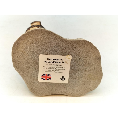 325 - Lilliput Lane 24cm Figure 'Wizards Tower' plus David Winter 'The Chapel'.