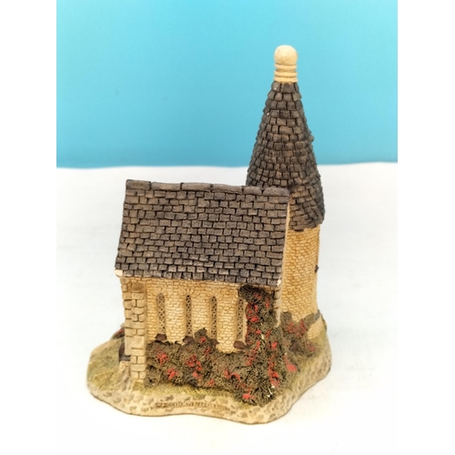 325 - Lilliput Lane 24cm Figure 'Wizards Tower' plus David Winter 'The Chapel'.