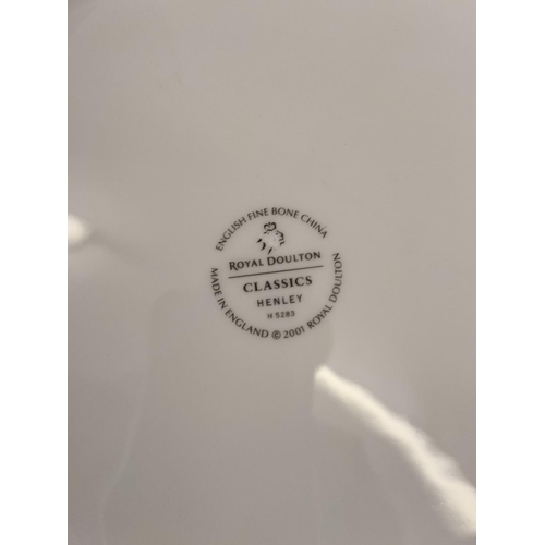 326 - Collection of China Platters and Dinner Plates to include Minton 'Haddon Hall Trellis Blue', Minton ... 