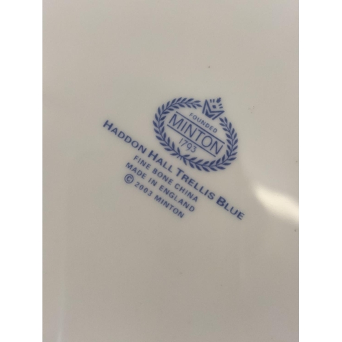 326 - Collection of China Platters and Dinner Plates to include Minton 'Haddon Hall Trellis Blue', Minton ... 