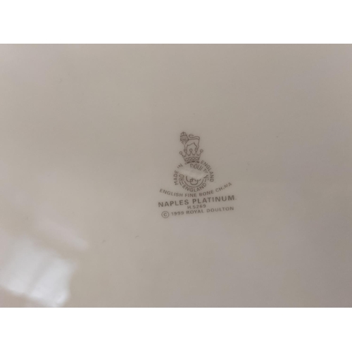 326 - Collection of China Platters and Dinner Plates to include Minton 'Haddon Hall Trellis Blue', Minton ... 