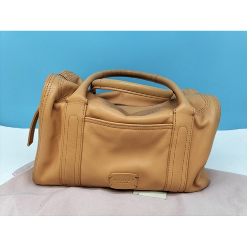 327 - 2 x Radley Bags with Dust Bags, Black Tote Bag (27cm x 32cm) plus Tan/Peach Bag.