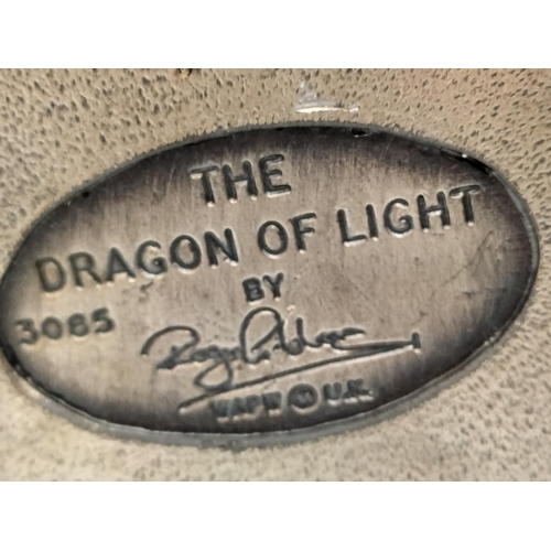 335 - 3 x Tudor Mint Myth and Magic Figures, 'The Dragon of Light', 'The Dragon of Pre History' and 'The L... 