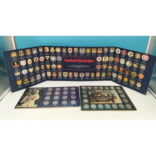339 - Shell 'History of Cars' and 'Moon Landing' Collectors Tokens plus Esso Set of 'Football Club Badges'... 
