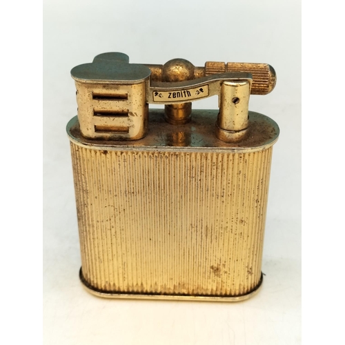 340 - French Ceramic Advertising Ashtray for Mercier Champagne plus a Zenith Table Lighter.