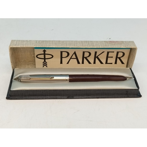 341 - 3 x Boxed Vintage Parker Pens to include Fountain Ballpoint, Ballpoint and Pencil Set.