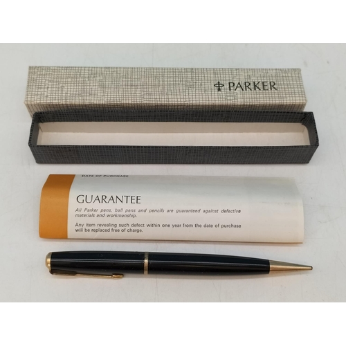 341 - 3 x Boxed Vintage Parker Pens to include Fountain Ballpoint, Ballpoint and Pencil Set.