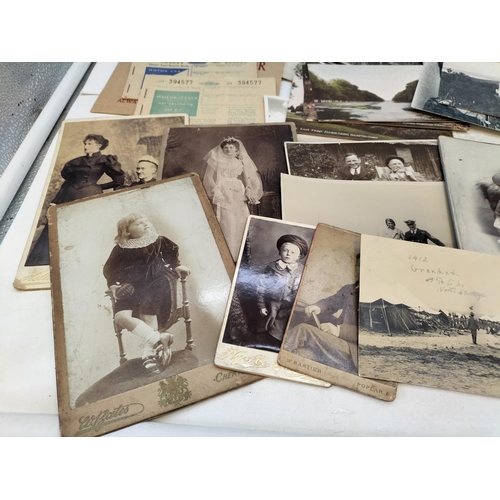 373 - Collection of 1900/1930 Post Cards and Photos to include Military.