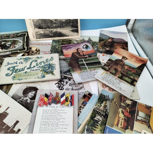 373 - Collection of 1900/1930 Post Cards and Photos to include Military.