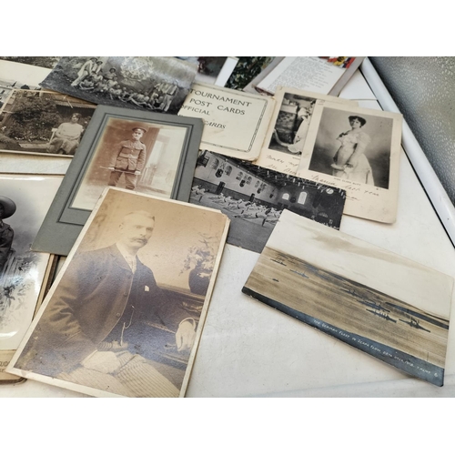 373 - Collection of 1900/1930 Post Cards and Photos to include Military.