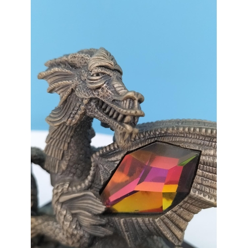 380 - Tudor Mint Myth and Magic Figure 'The Great Sea Dragon' on Plinth. 16cm High, 16cm x 12cm.
