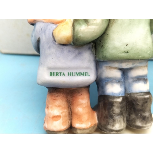 385 - Goebel Berta Hummel 7.5cm Christmas Decorations (3), 'Heavenly Trio', 'The Best Gift' and 'Stringing... 