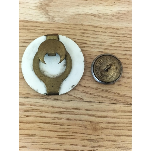 404 - Replica 'Cornishman' Train Engine 48cm Name Plate, 6 Plus 2 British Railways Uniform Buttons plus a ... 