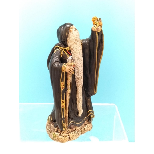 405 - Windstone Editions (USA) PENA '86 Small 17cm Black Wizard Figure.