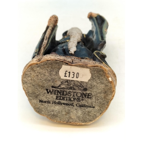 405 - Windstone Editions (USA) PENA '86 Small 17cm Black Wizard Figure.