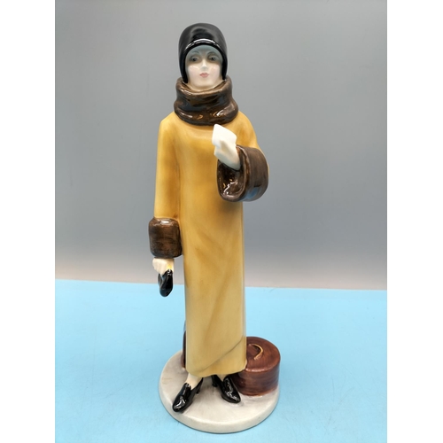 43 - Royal Doulton 22.5cm Figure 'Waiting For a Train' HN 3315. Limited Edition 185/9,500 and Modelled by... 