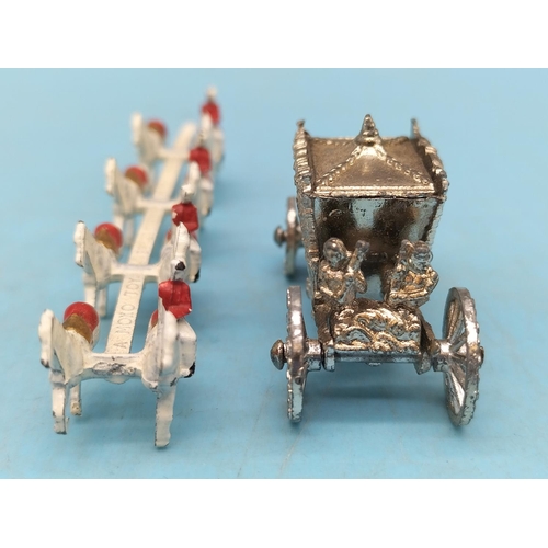 59 - Collection of Items to include Hallmarked Silver Frame, Small Lead Queen's Coach and Horses (12cm Lo... 