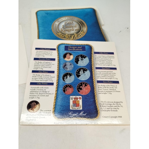 61 - 5 x Uncirculated Coin Sets for 1985, 86, 87, 88 and 90.