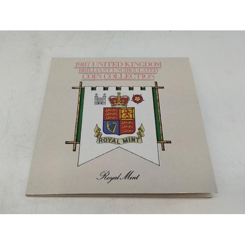 61 - 5 x Uncirculated Coin Sets for 1985, 86, 87, 88 and 90.