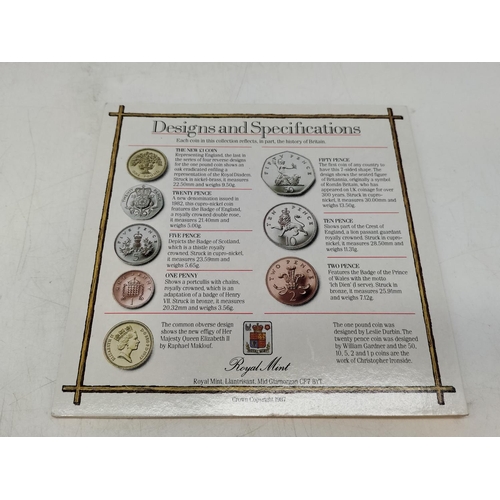 61 - 5 x Uncirculated Coin Sets for 1985, 86, 87, 88 and 90.