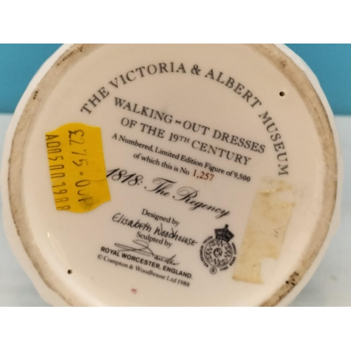 64 - Royal Worcester Victoria and Albert Museum Collection Walking Out Dresses of the 19th Century 25cm F... 