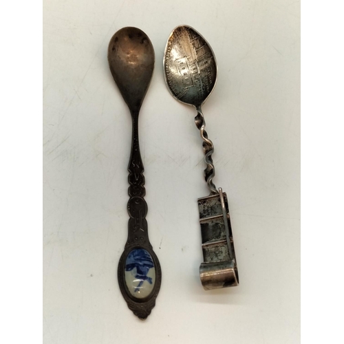 68 - Collection of Continental Silver Spoons and Forks, .900 and .850 Silver. To include Russian Items. 6... 