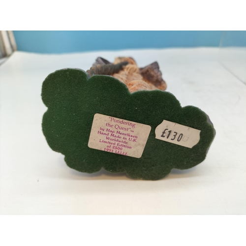 80 - Hap Henriksen 25cm Wizard Figure 'Pondering the Quest. Limited Edition of 2,500.