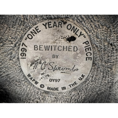 120 - Tudor Mint Myth and Magic 'Bewitched' Figure on Plinth. 17cm High, 16cm x 12cm.