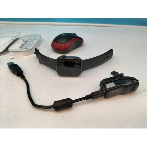 146 - Collection of Mixed Electricals to include Apple Watch Series 7 (Requires Lead), MUVI Camcorder, iPo... 