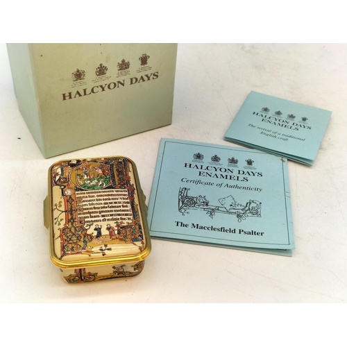 199 - Boxed Halcyon Days Enamels Limited Edition 31/150 'The Macclesfield Psalter' Trinket Box.