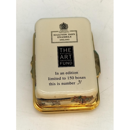 199 - Boxed Halcyon Days Enamels Limited Edition 31/150 'The Macclesfield Psalter' Trinket Box.