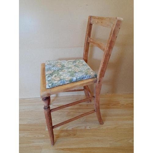 214 - Pine 3 Drawer Dressing Table/Desk plus Vintage Chair (Part Restored). 77cm High, 94cm x 43cm. Collec... 