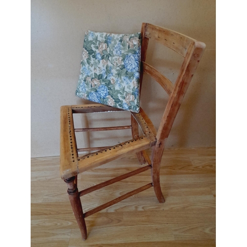 214 - Pine 3 Drawer Dressing Table/Desk plus Vintage Chair (Part Restored). 77cm High, 94cm x 43cm. Collec... 