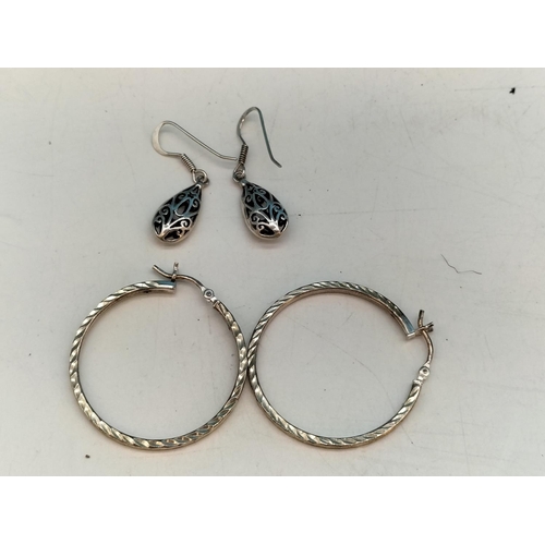 345 - Mixed Collection of 925 Silver Jewellery to include Earrings, Cross, Necklace and Pendant.