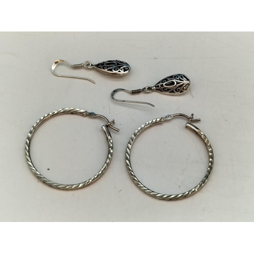 345 - Mixed Collection of 925 Silver Jewellery to include Earrings, Cross, Necklace and Pendant.