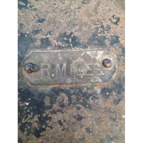 359 - Metal Hat Case, Coronation Pen Knife, Cut Throat Razor, Truncheon, Police Hats, Handcuffs, Leather C... 