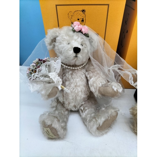 66 - Boxed Dean's Rag Book Co Special Edition 'Wedding Day Bride and Groom' Bears with Tags and Certifica... 