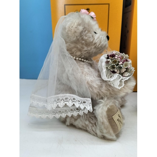 66 - Boxed Dean's Rag Book Co Special Edition 'Wedding Day Bride and Groom' Bears with Tags and Certifica... 