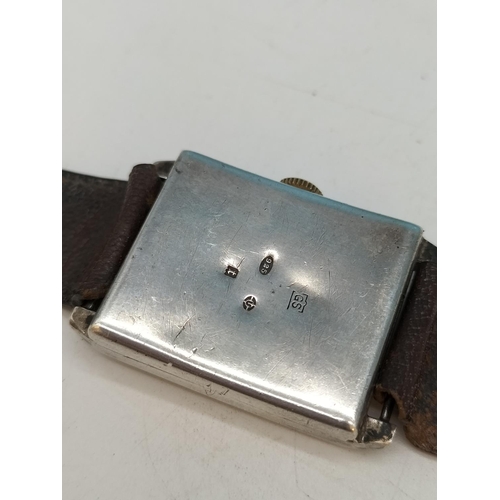 12 - Military Connection Silver Cased Watch with Mother of Pearl Dial. To SGT W.S. Smythe No 1428343 Roya... 